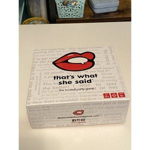 That's What She Said The Party Game of Twisted Innuendos Board Game - Open Box